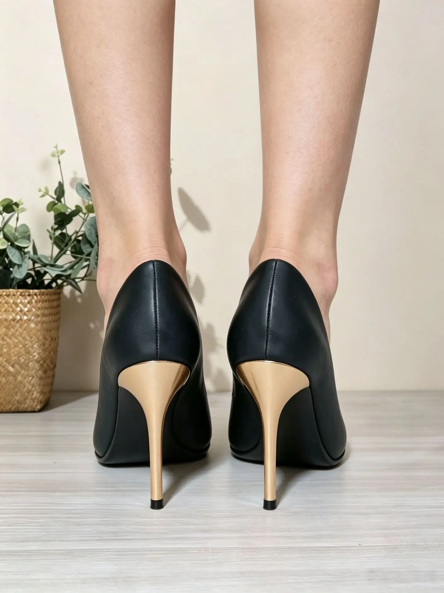 Neue Party Hochzeit Damen High Heels Echtleder Spitze Schuhe Elegante Bürodamen-Schuhe Damenpumps Große Größe 42 – Detail 17