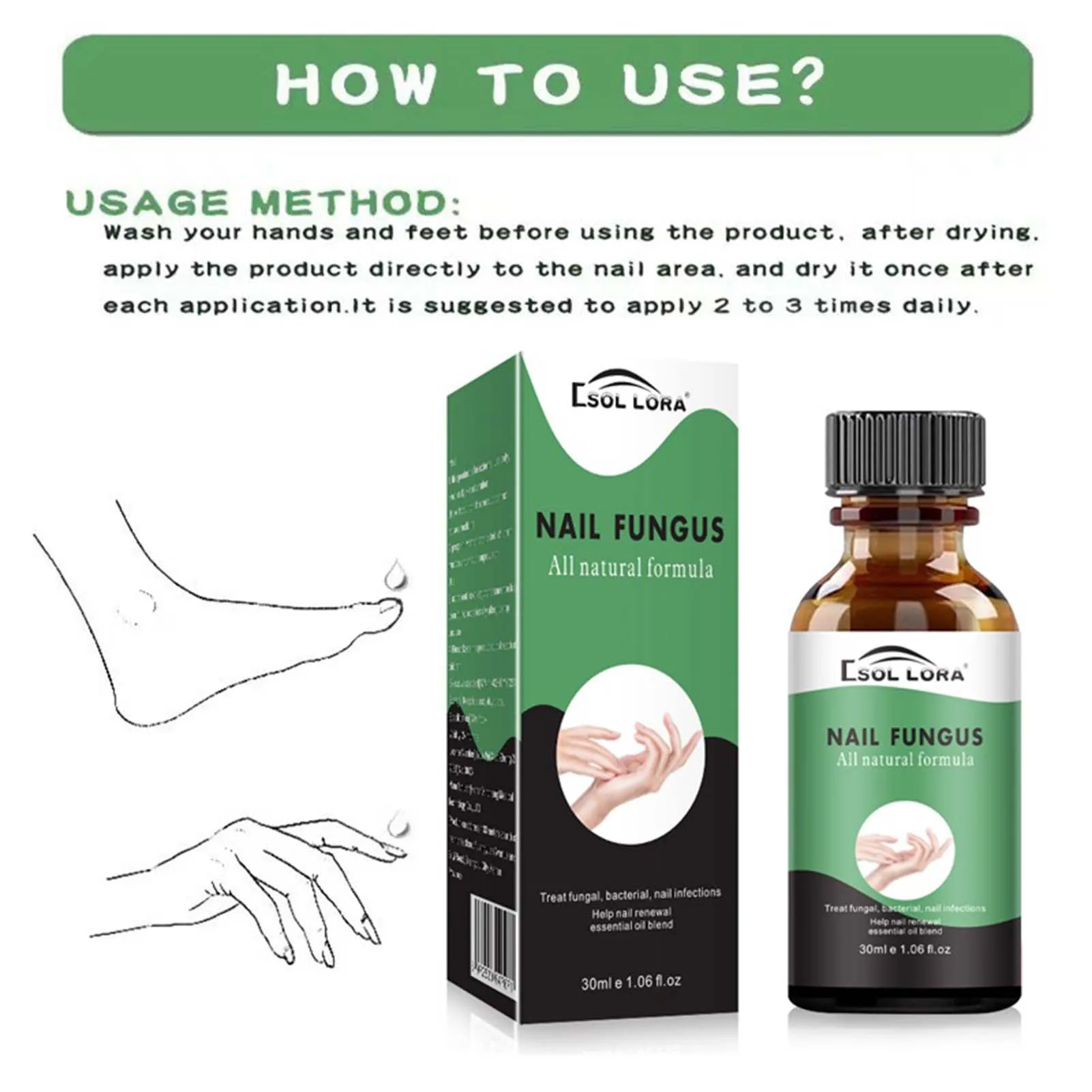 Nail Toenails Care Serum Effective Remove Onychomycosis Nail Repair Liquid for Broken Cracked Split and Weak Nails