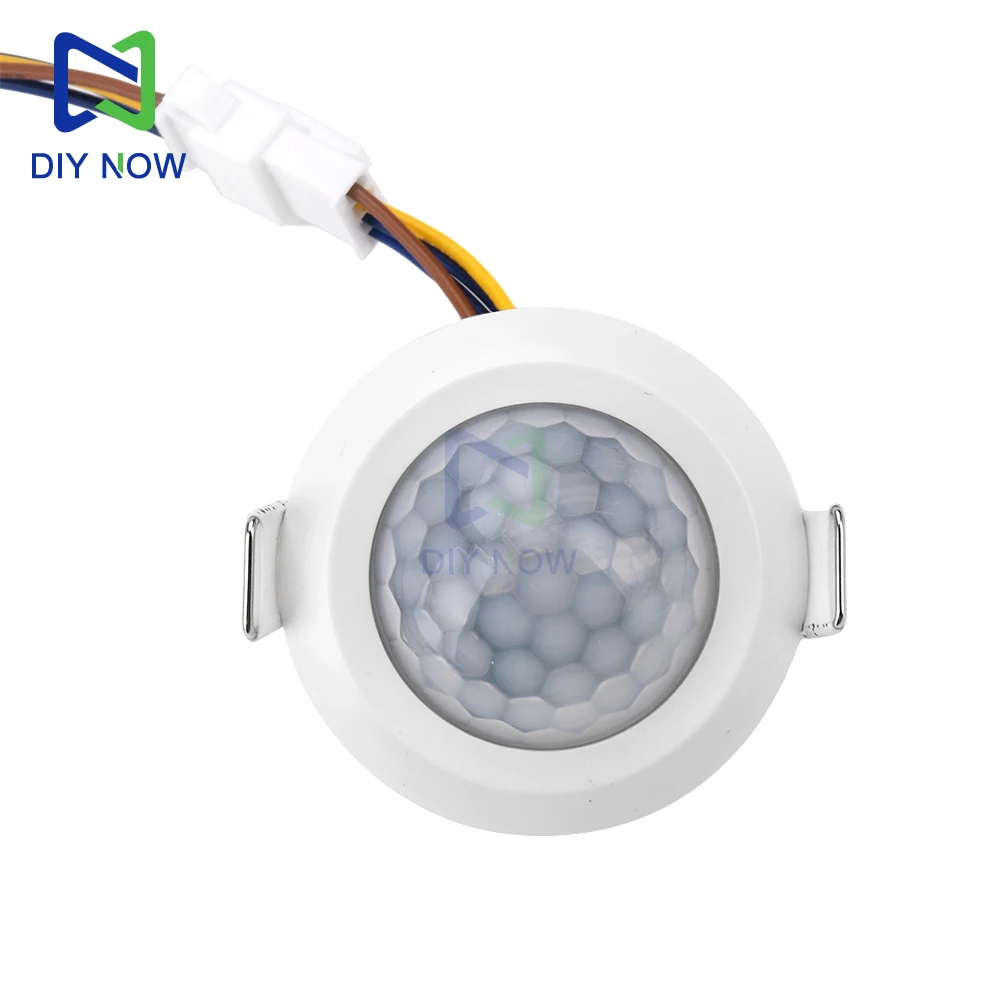 AC 220V infrared human body induction switch adjustable time delay LED downlight ceiling light human body induction switch