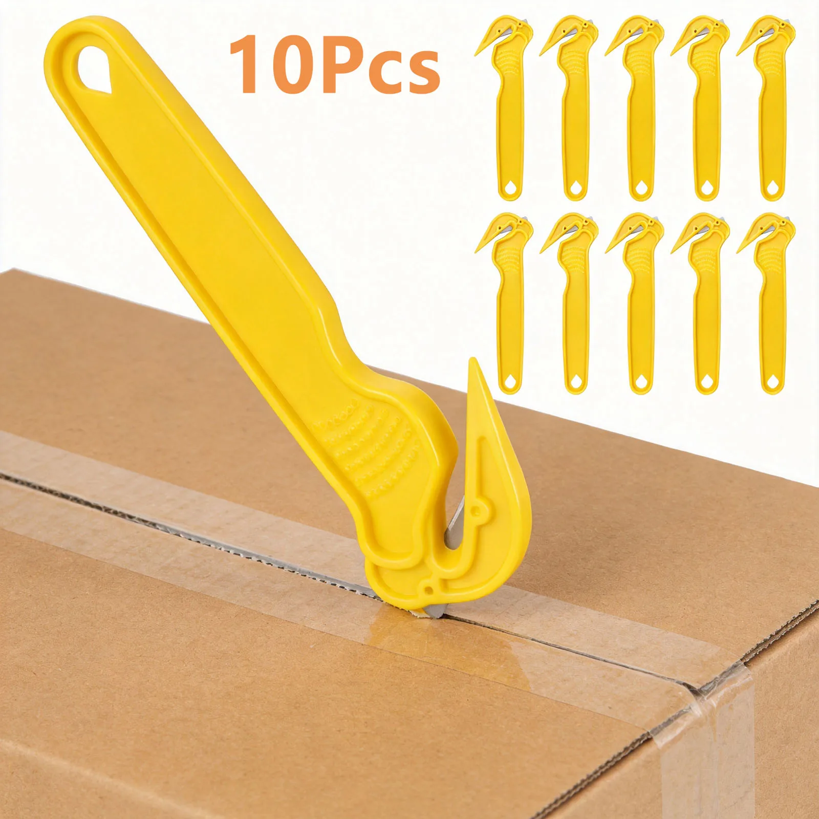 Box Opener Double-sided Blade Safety Box Cutter Utility Knife Parcel Package Tape Plastic Strap House Office Security Knife Tool