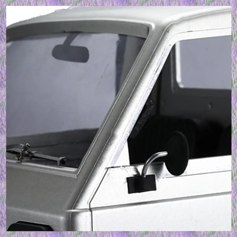 Milieuvriendelijke-Voor WPL D12 1:10 RC Truck Auto Upgrade Onderdelen Rvs Simulatie Achteruitkijkspiegel Decoratie Accessoires