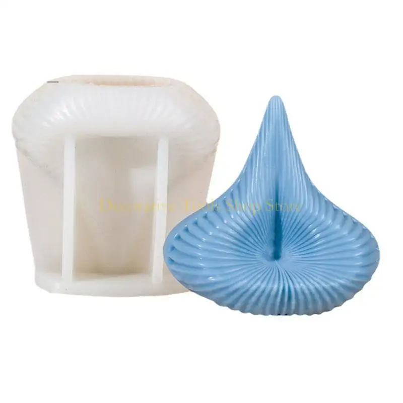 

QX2E Pyramid Aromatherapys Resin Mold DIY Scented Spirals Stripe Epoxy Mold