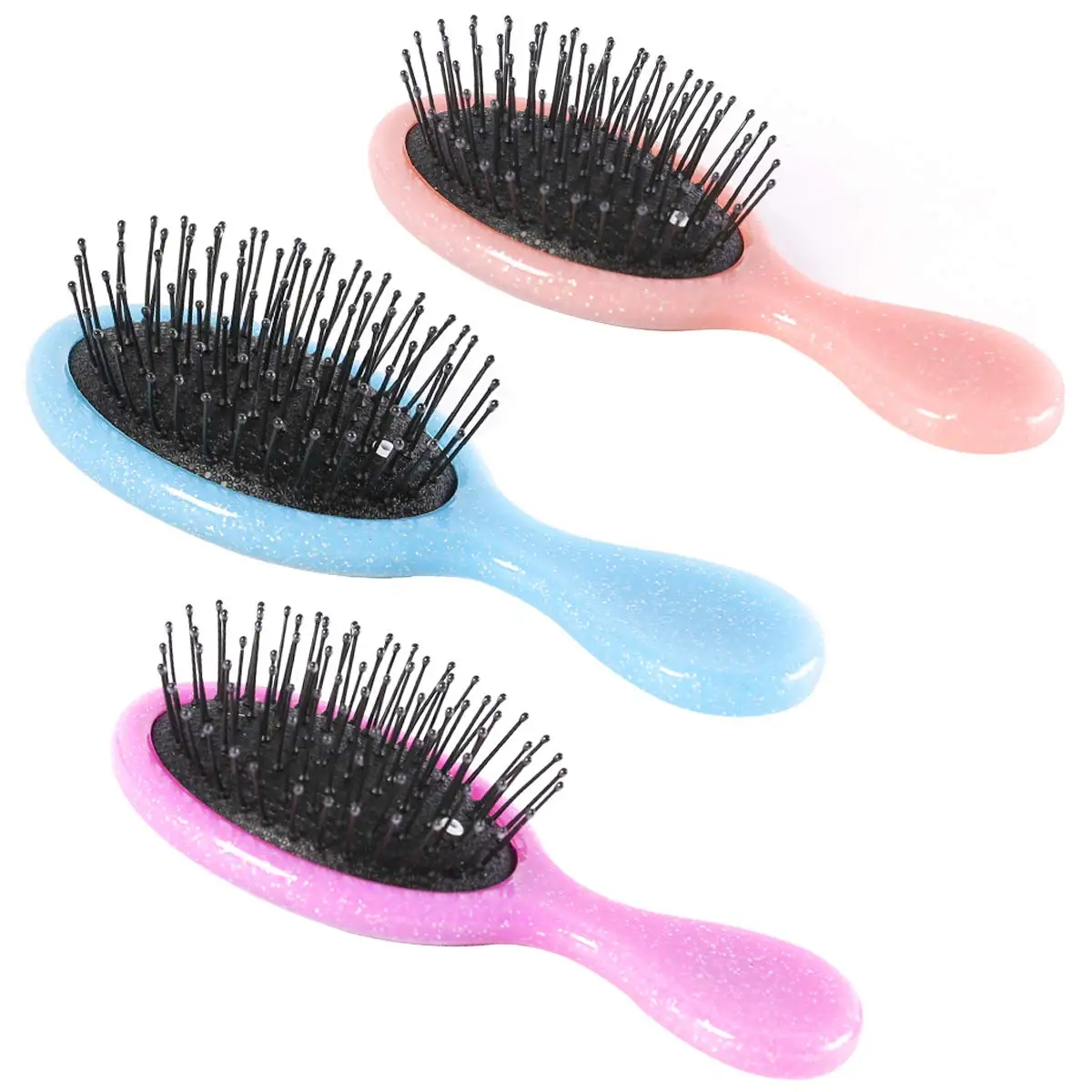 

# Hot Sales Toddler Detangler Hair Brush Travel Detangling Brushes 3Pcs Women Valentines Day Best Gift Small Wet Hair Brush For