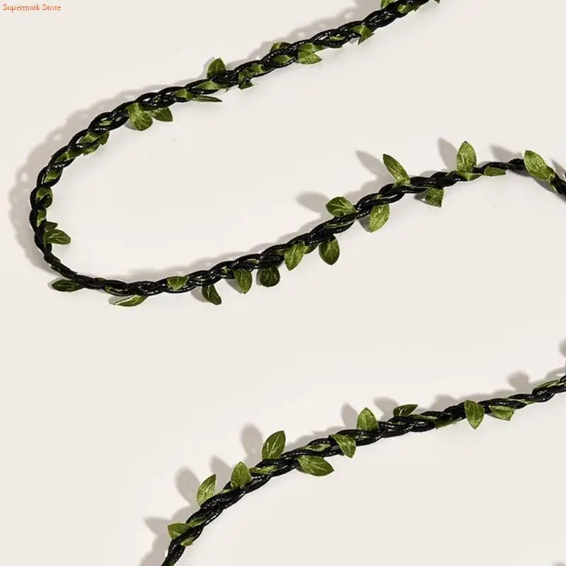 Q5WE Women Green Waist Belt Vintage Adjustable Belt with White Pearl Pendant