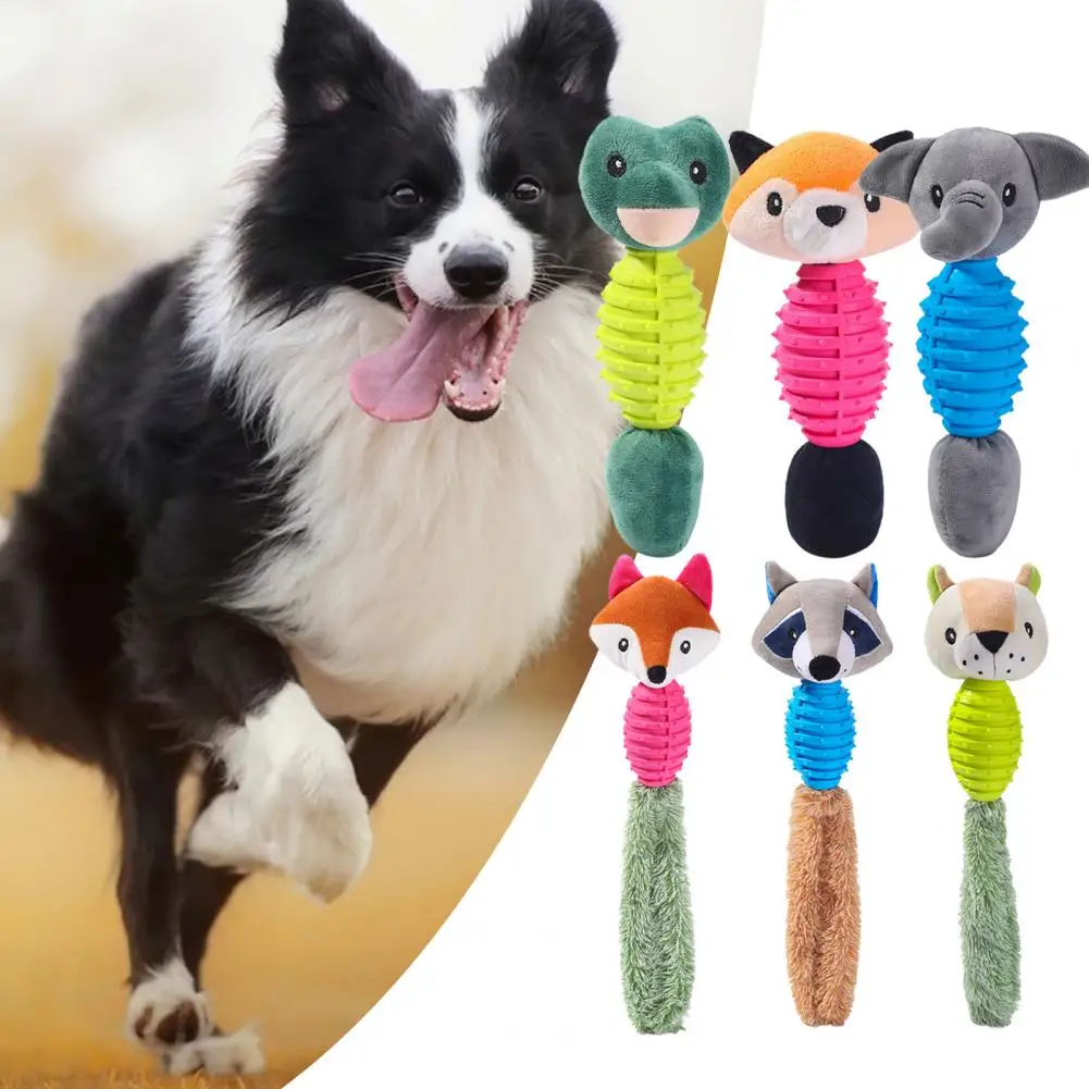 Dog Training Toy Bite Resistant Creative Scentless Relieve Boredom Emotional Comfort Built-in Sounder Animal Toy Pet Accessories