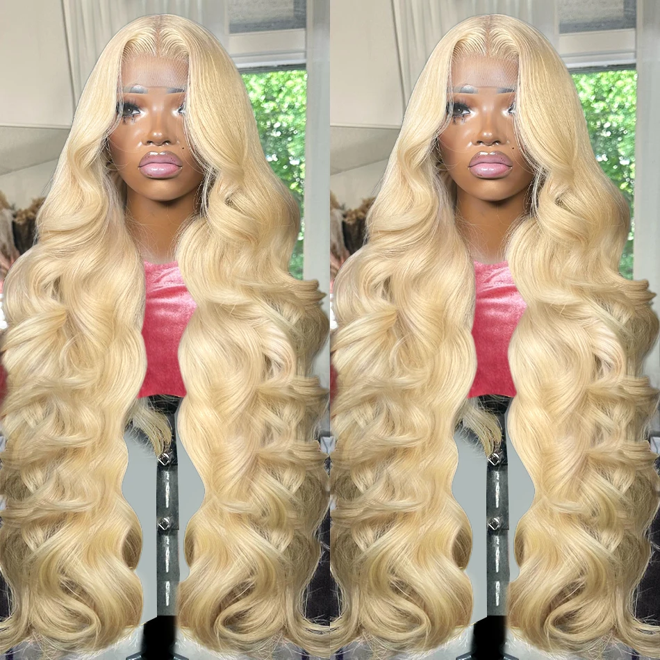 13x4 Transparent 613 HD Lace Frontal Wig Honey Blonde Colored Brazilian Remy Body Wave 13x6 Lace Front Human Hair Wigs for Women