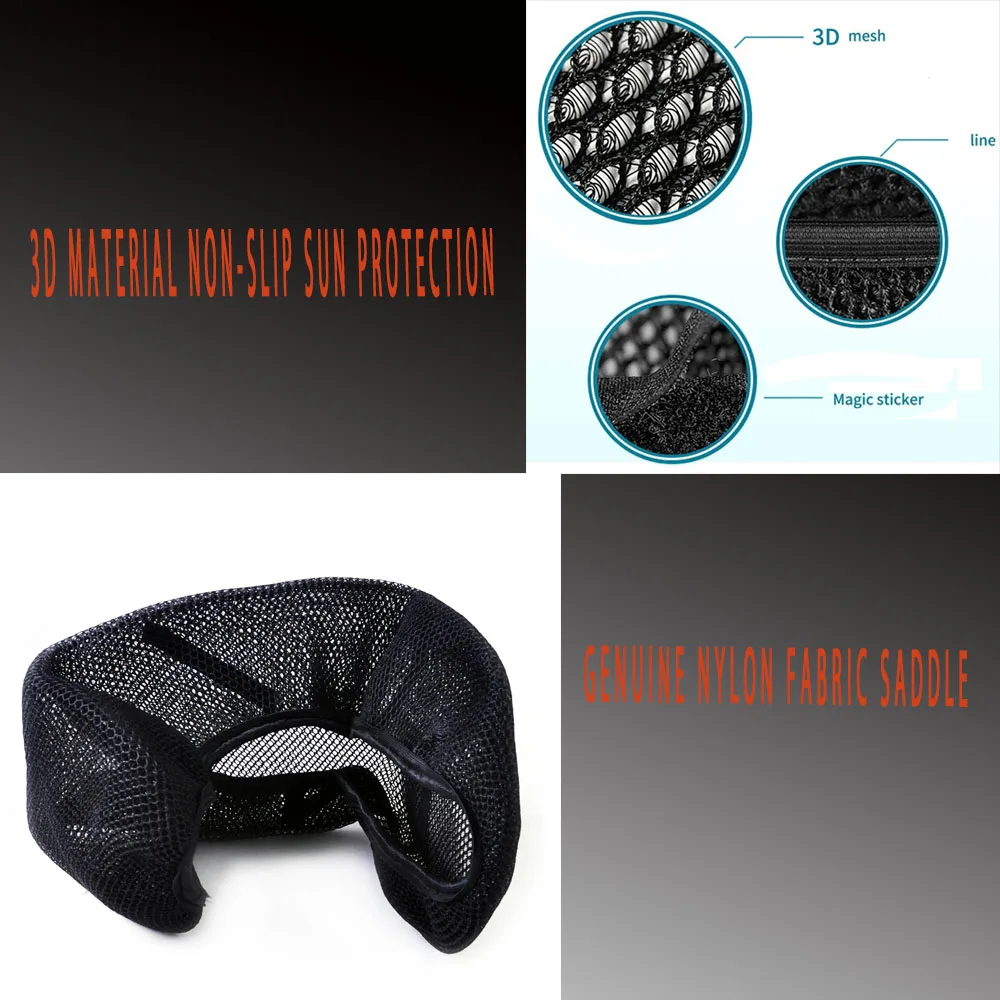 For Honda ADV350 ADV 350 2022 Motorcycle Accessories 3D mesh elasticity Protecting Cushion Seat Cover ​Nylon Fabric Saddle
