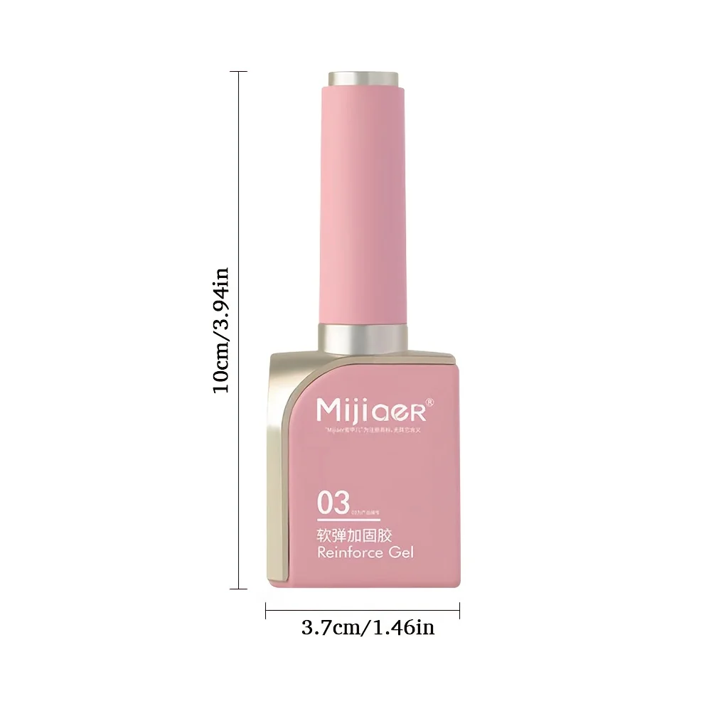 มิเจียร์ เฟเบอร์กลาส เบส เจล สำหรับซ่อมแซมเล็บที่แตกหัก เสริมความแข็งแรงด้วยผ้าใยแก้วใส และการสร้างโครงสร้าง