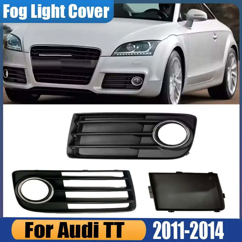 

Для Audi TT 2011 2012 2013 2014 передний бампер автомобиля, противотуманная фара, решетка, сигнальная лампа, крышка, автомобильные аксессуары 8J0807681J 8J0807682J