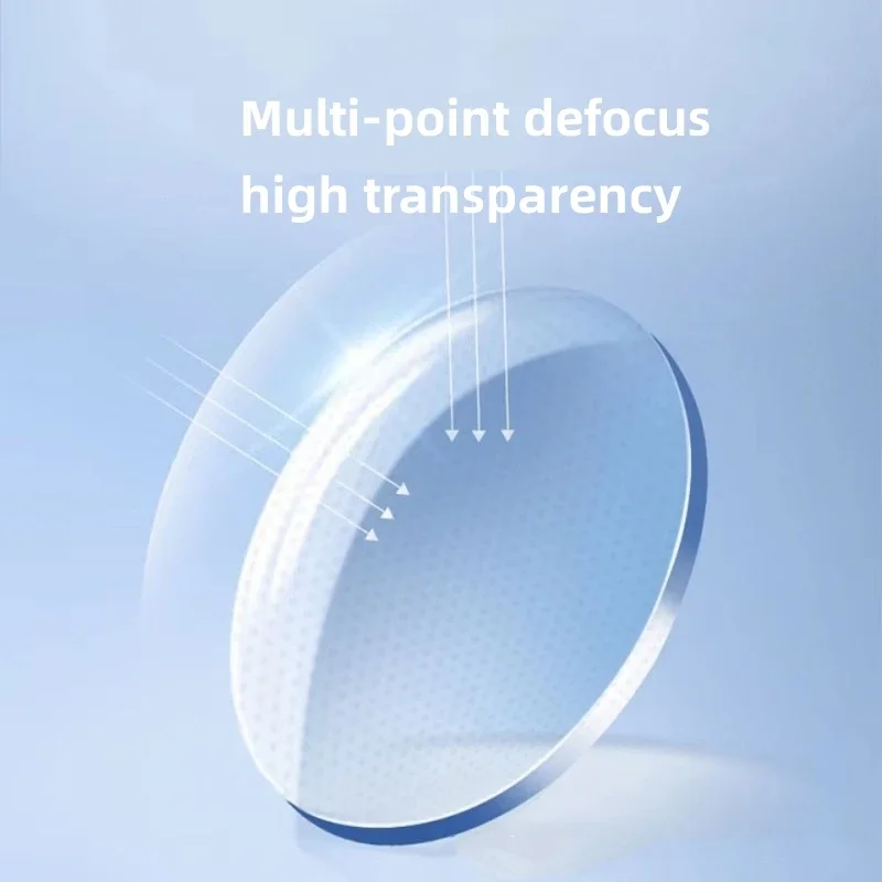 

Multi-point Defocus Lens Anti Blue CR-39 Resin Aspheric Kids Prevention Control Prescription Myopia Hyperopia Relief Lenses