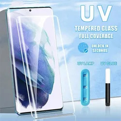 UV Tempered Glass For Xiaomi MI 12 11 13 Pro 14 Ultra 12X 12S Note 10 Lite Screen Protector MI 13 14 Liquid Glue Protective Film