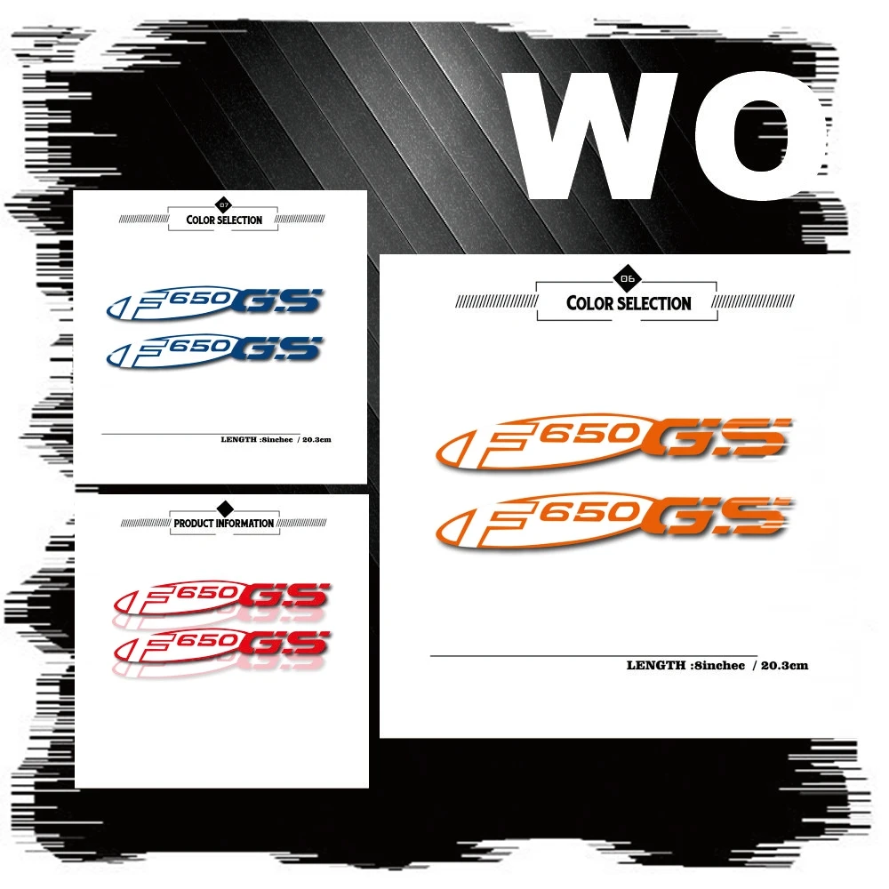 New motorcycle reflective waterproof wheel logo fuel tank sticker bicycle notebook sticker for BMW f650gs f650 gs f 650 gs