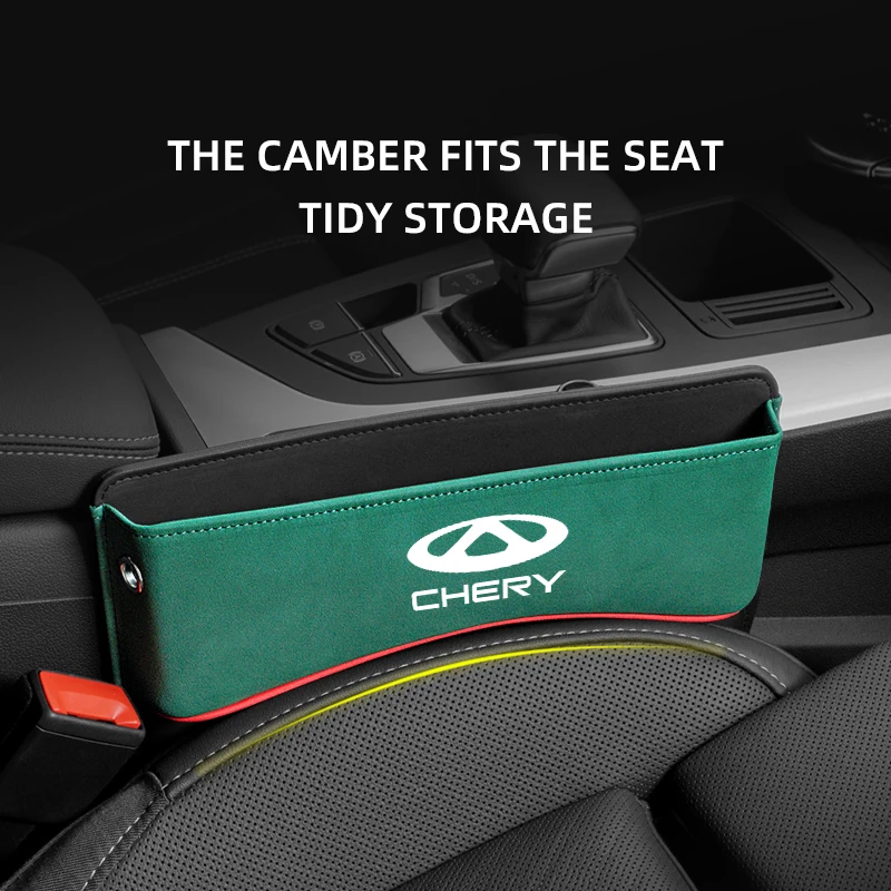 Car seat gap filler storage and organizer box suede, For Chery Tiggo 8 Plus 7 Pro Max Jaecoo 7 Arrizo 5 8 Exeed RX VX 2023 2024