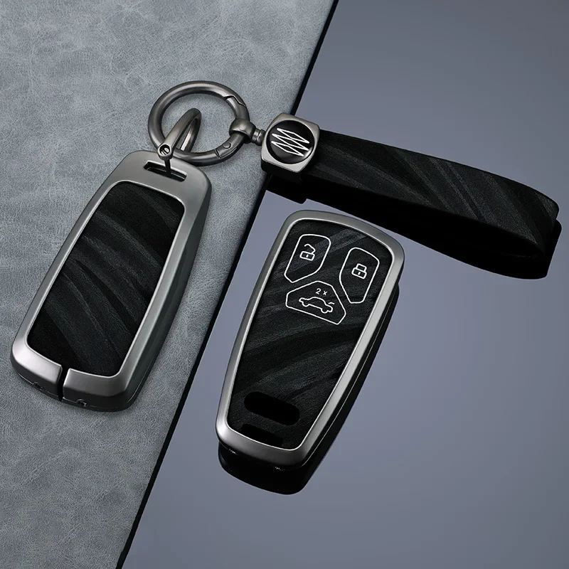 

Car Key Case Metal Keychain Case for Audi S Line A4 A5 A6 A7 A8 Q5 Q7 Q8 S3 S4 S5 S6 S7 RS3 RS4 RS5 TT TTS SQ5 RSQ Accessories