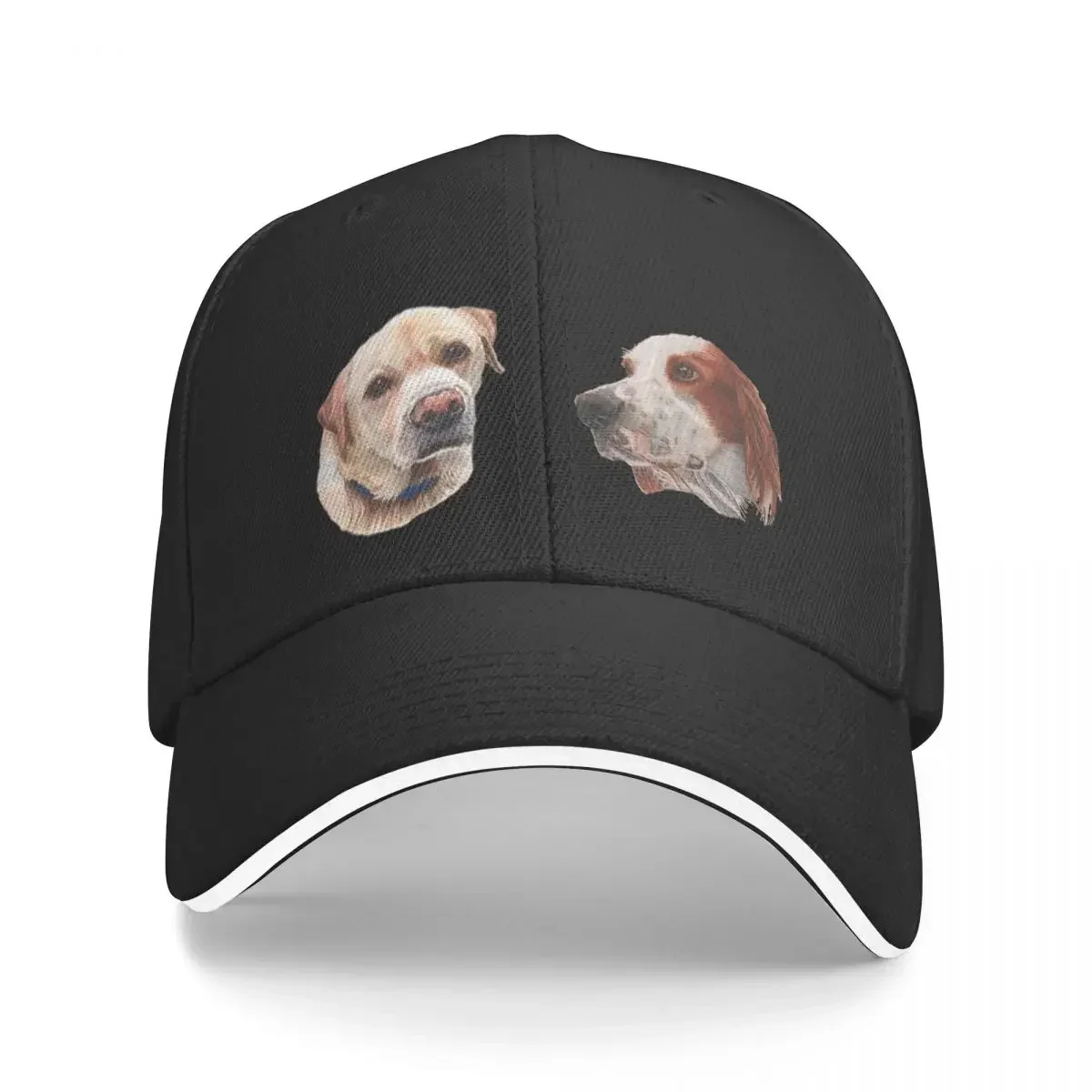 Yellow Labrador and Setter pattern Baseball Cap Sports Cap Hat Beach Women's Hats For The Sun Men's