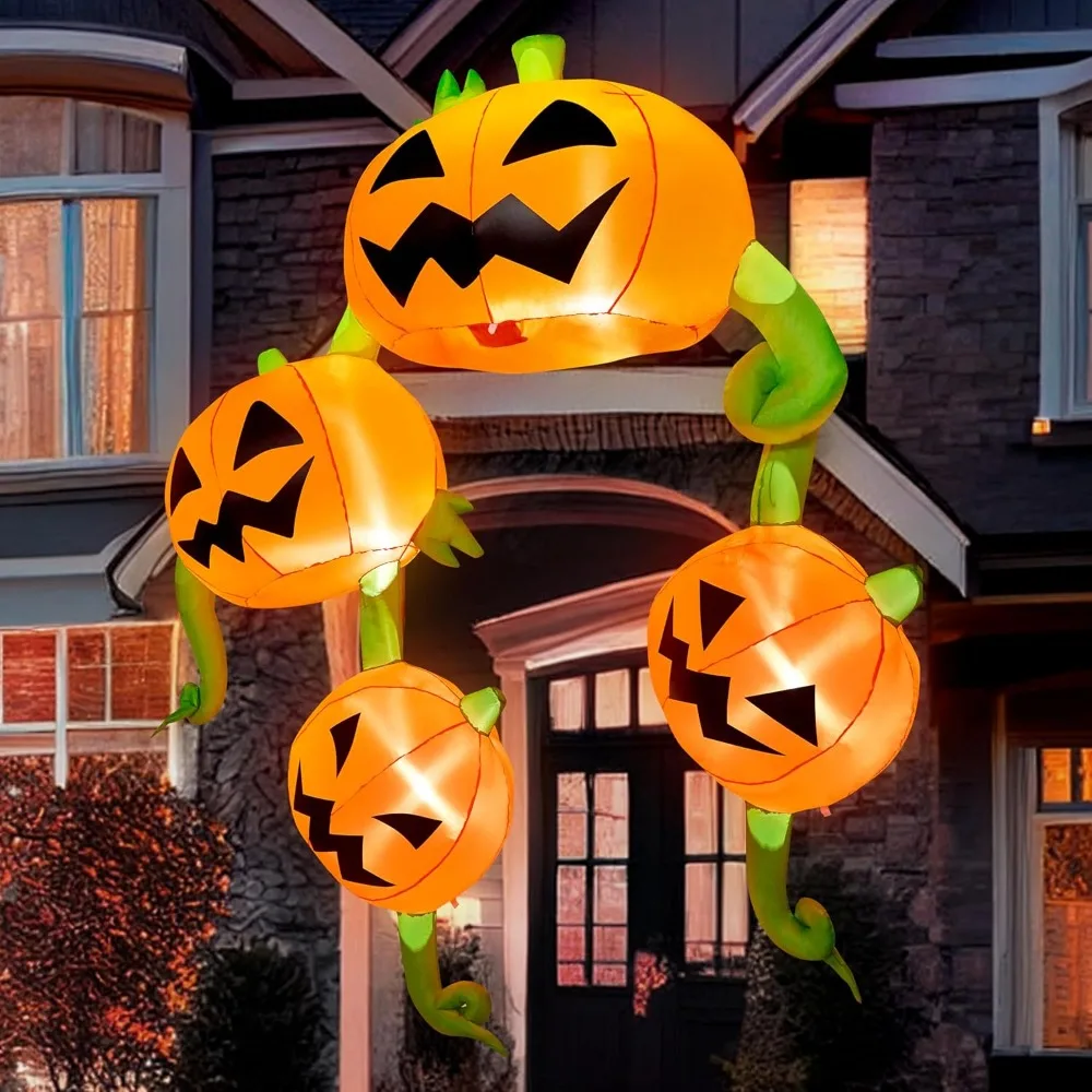 

Giant 10-Foot Halloween Inflatable Pumpkins Outdoor Roof Decoration