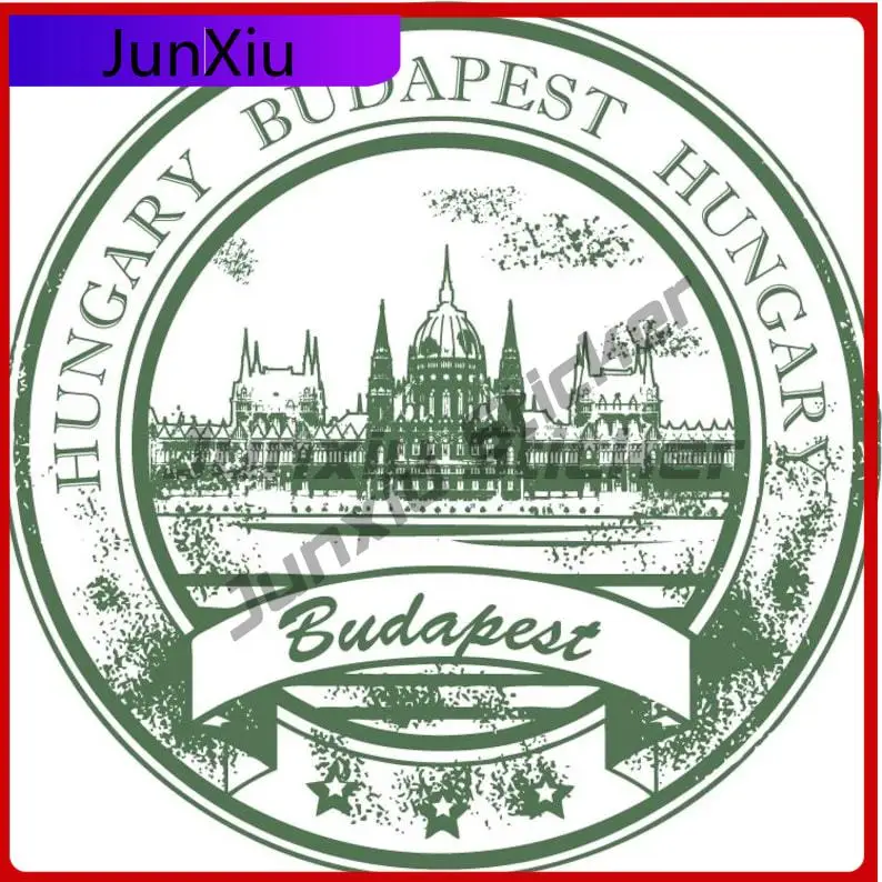 

Budapest Hungary Travel Sign Round Vinyl Sticker Bumper Laptop Rv Camper Windows Decal Mountain Camper Decals Z1000 Suv Windows