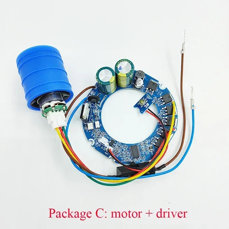 Driver da 3 stadi per motore BLDC ad alta velocitĂ CC senza spazzole trifase AC220V 110000 Motore elettrico RPM per condotto d\'aria per