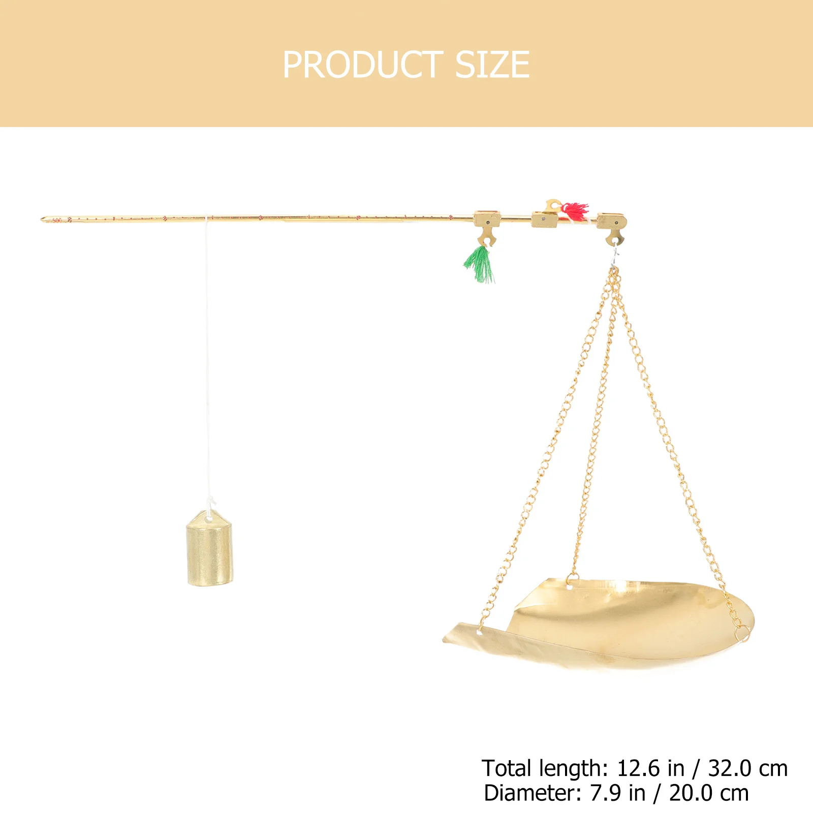 

Traditional Chinese Medicine Scale Copper Weighing Home Kitchen Decor Small Weight Grams Easy Use Long Life