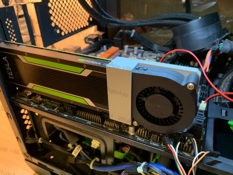 NVIDIA Tesla P4 M4 T4 Graphics Card Modification Active Turbo Cooling Fan Silent 4-wire PWM