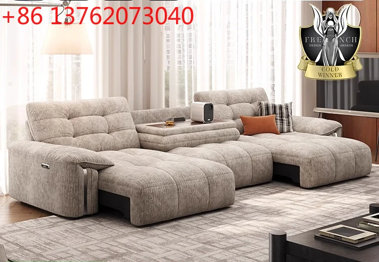 Living room retro cream cloud sofa Chenier 2025 new fabric sofa