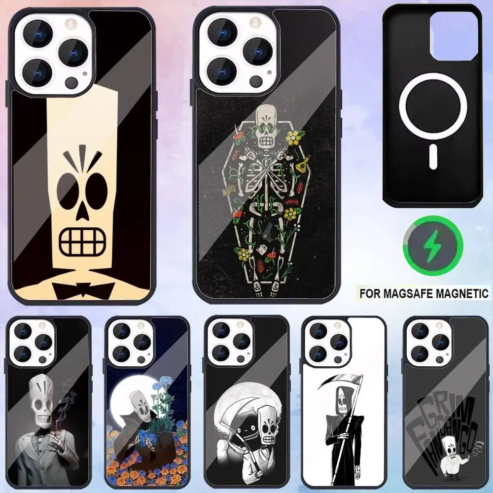 

G-game G-Grim F-Fandango Phone Case For iPhone17,16,15,14,13,12,11 Plus,Pro Max Magnetic Magsafe Wireless Charging
