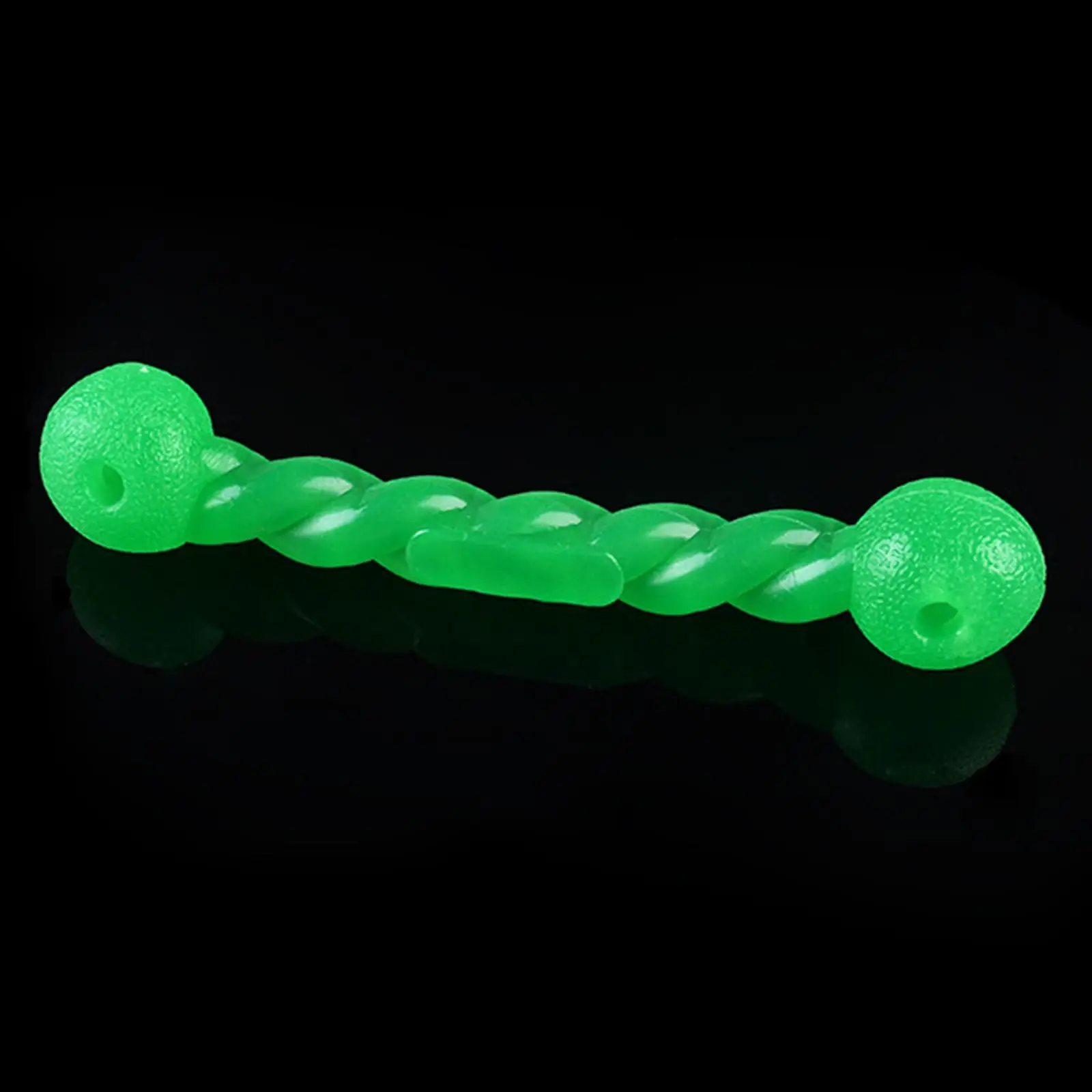 Rubber Dog Puppy Bone Shape Chew Toy Molar Clean Toy Green