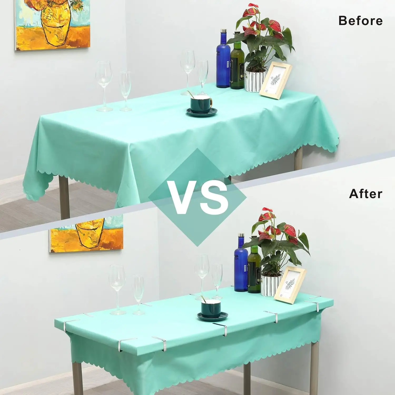 Stainless Steel Tablecloth Clip and Dining Table Clip, Perfect for Restaurant Picnics, Tents, Weddings, and Graduation Parties view 4