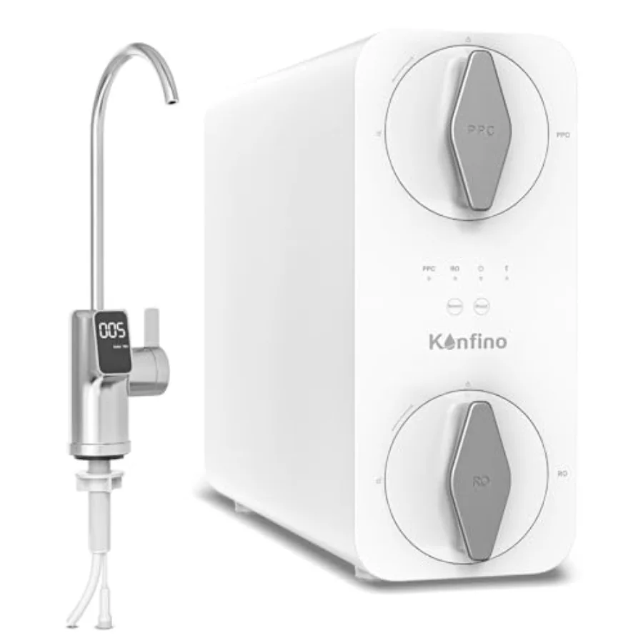 Under Sink Reverse Osmosis System with 800 GPD Capacity Tankless Design 6Stage Filtration for Home Use Reduces TDS Levels FCC L
