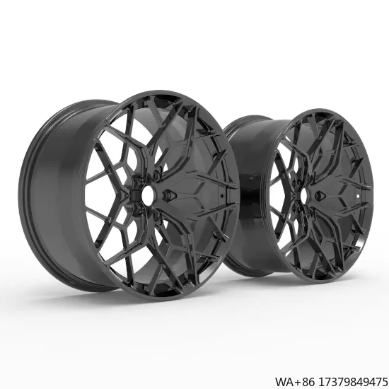 

New Design Custom Luxury Bright Black Car Rim Monoblock Multi Spoke Wheel VIA JWL Forged Wheels