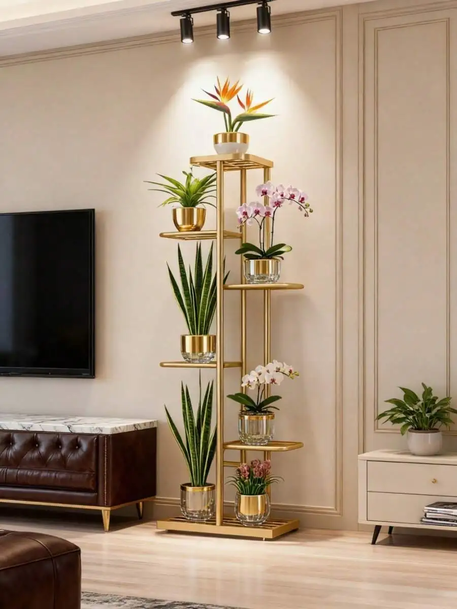 [High-Quality] 7/6/5/4/1 Pot Multi-Level Plant Stand Indoor/Metal Flower Stand,Home Decorations,Outdoor Flower Pot Display Rack