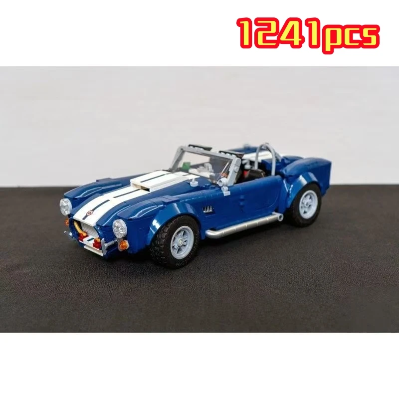 

1241PCS Technology Shelby Cobra Sports Car Building Blocks Car Racing Assembly Model Set Vehicle Bricks Adult Gifts Toys