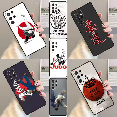 Japanese Martial Arts Judo Phone Case For Samsung Galaxy S23 S21 S20 FE S24 S22 Ultra Note20 S10 S9 S8 Plus Silicone Cover