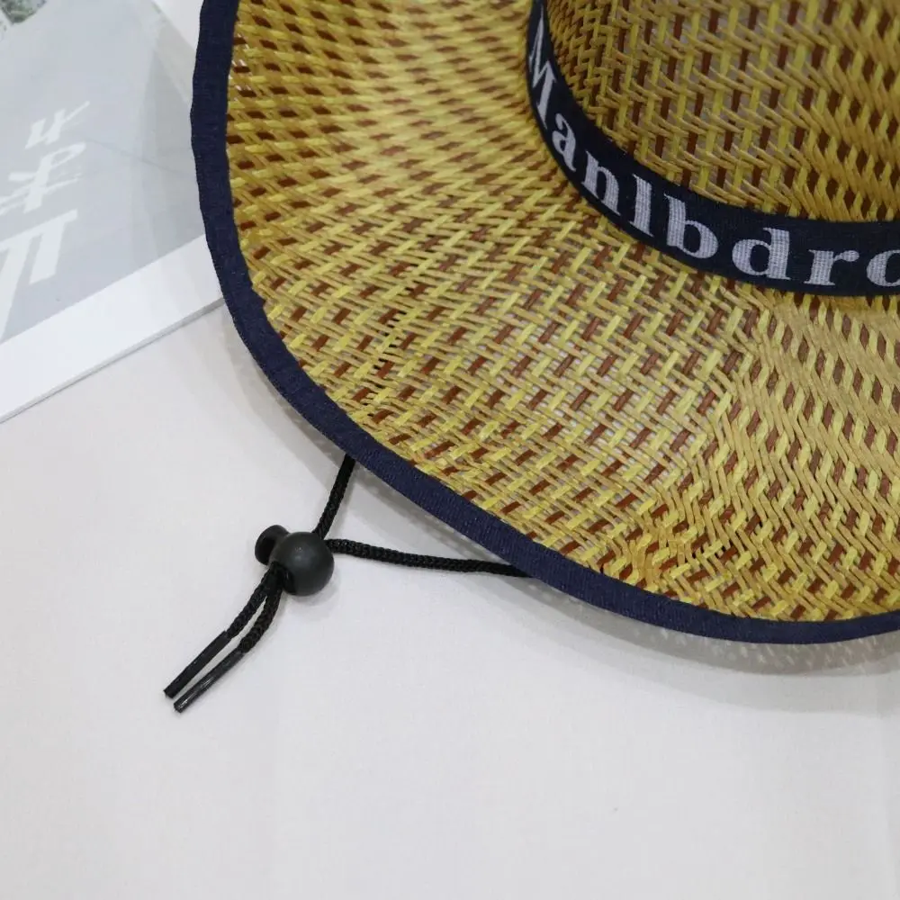 Simple Visor Cap Men Straw Hat Summer Sunscreen Man Sun Hat Sun Visor Western Cowboy Hat Fedoras Travel