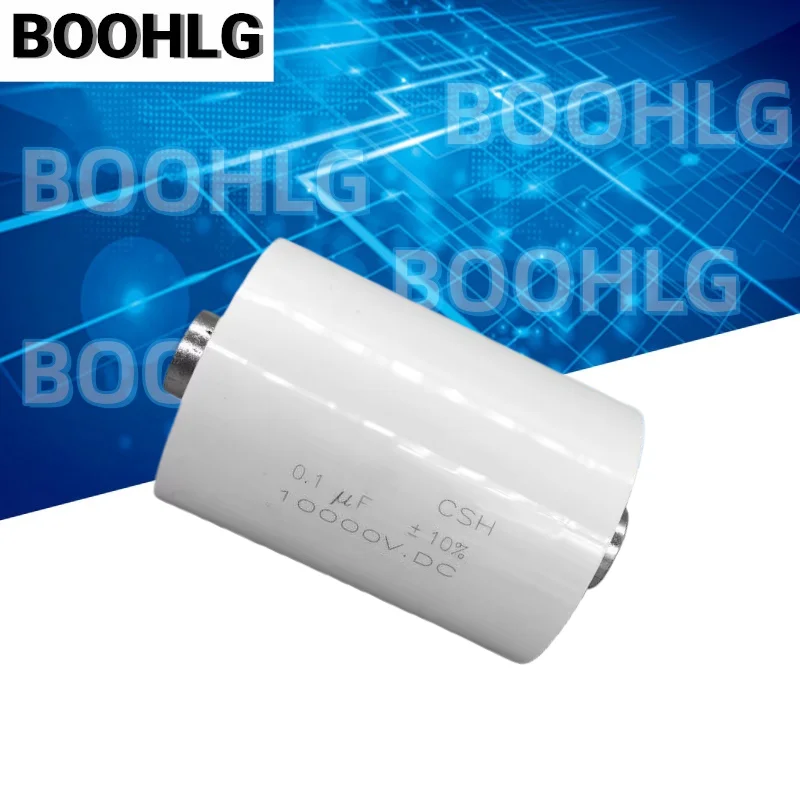 1PCS 0.1UF 104 10KV 10000V Polypropylene Film Capacitor Non-Inductive Non-Polarized High Voltage D48×64mm