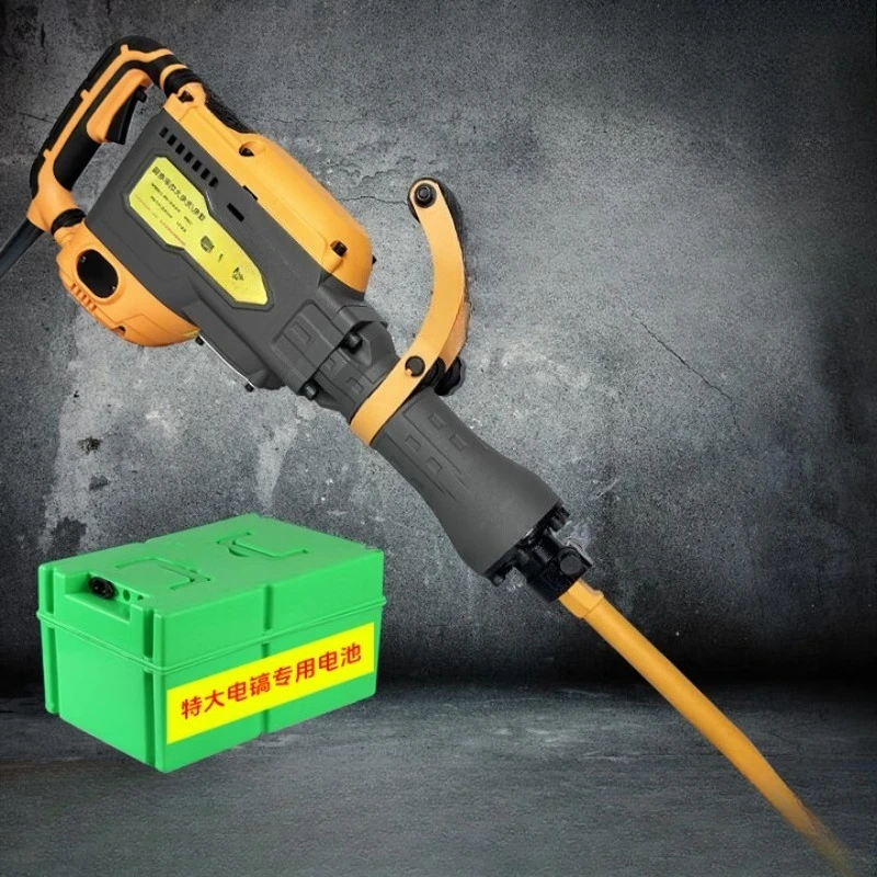

Lithium battery charging, electric pickaxe, high-power heavy-duty electricity engage in industrial wall demolition concrete