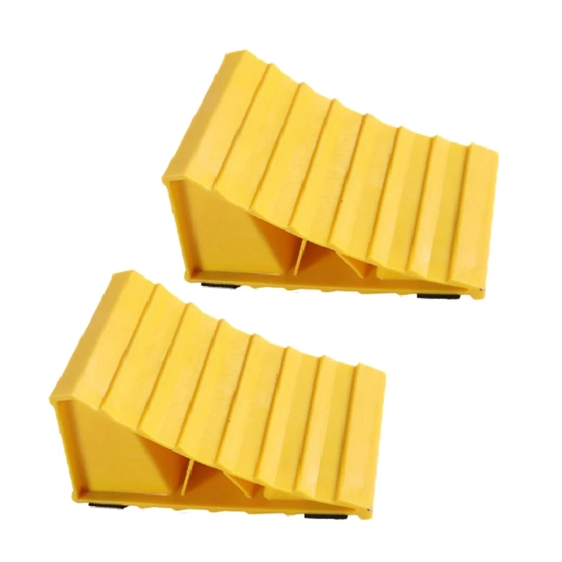 094D 2pcs Wheel Chocks With Handles Trailer Chocks Essential for Traveling & Camping