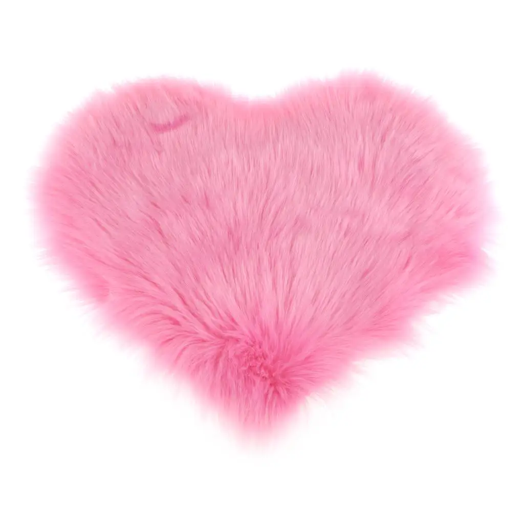 Luxury Rug, Heart Shaped with Thick Pile, Machine Washable, Decor