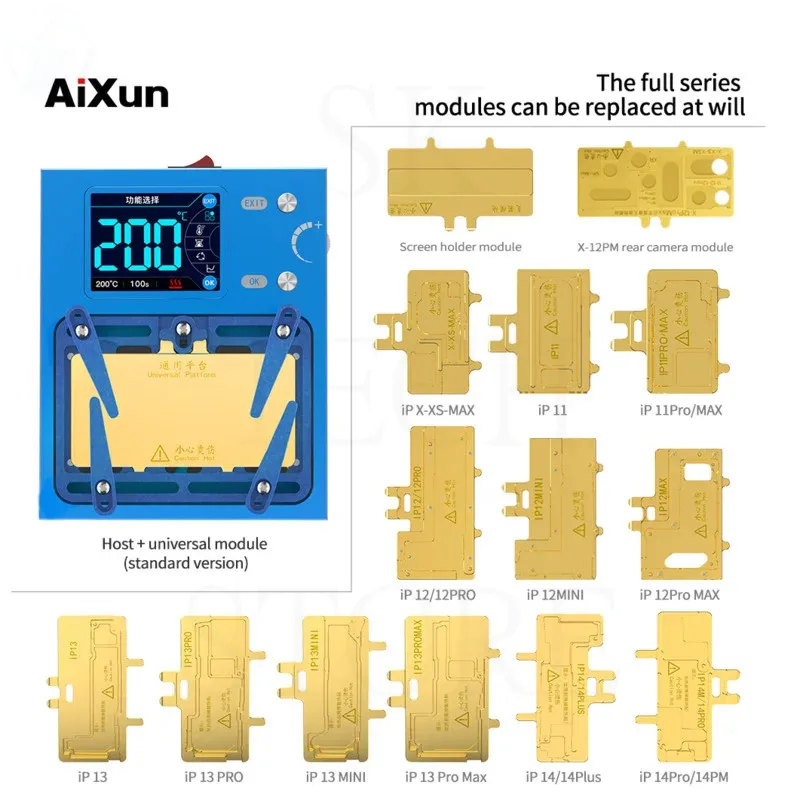 AiXun Intelligent Preheating Platform Motherboard Welding Station Desoldering Heater For iPhone X-14Pro Max