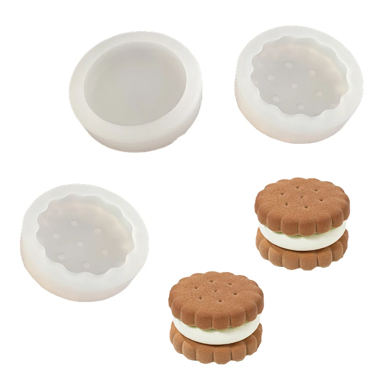 طقم قالب بسكويت من السيليكون ، على شكل بسكويت ، قالب كعكة موس ، أداة خبز الحلوى ، لوازم المطبخ ، 3 بوصة أو 4 بوصة ، 3 بوصة