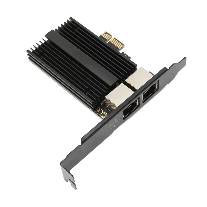 AC56-2500Mbps Pcie To RJ45 I226-V 네트워크 카드 2.5G 기가비트 이더넷 듀얼 포트 100/1000/2500Mbps 데스크탑용 네트워크 카드