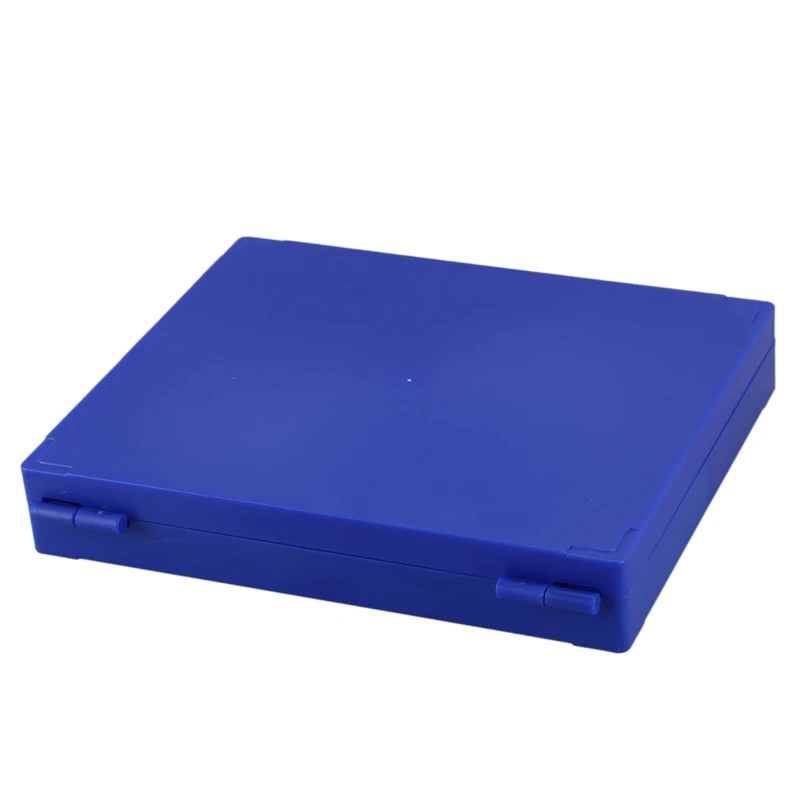 AT13 Royal Blue Plastic Rectangle Hold 300 Microslide Slide Microscope Box