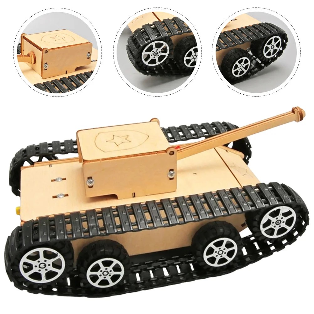 

Diy Retro Tank Assemble Playset Educational Electric Vehicle Building Kit For Kids Handmade Assembly Puzzle Stem