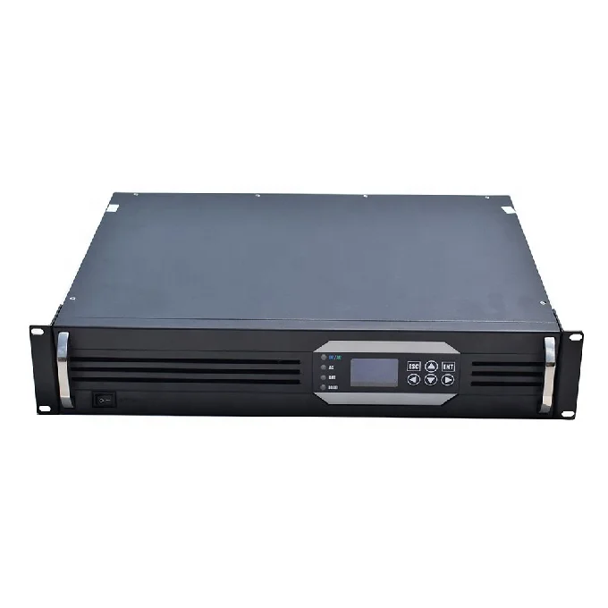 

High Frequency 3KW Rackmount Inverter 24Vdc 230Vac 50Hz Pure Sine Wave Power Supply Converter 1600W Peak DC-AC Dual Output