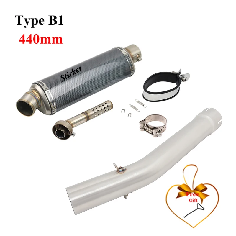 Slip On For YAMAHA YZF R6 YZF-R6 1998 - 2005 Motorcycle Exhaust Escape System Middle Link Pipe Stainless Steel Muffler DB Killer - view 5