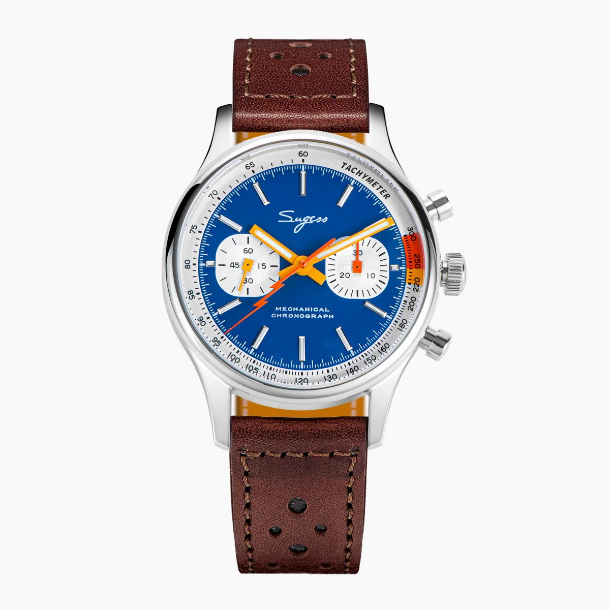 Sugess Watch of Men Chronograph Mechanical Wristwatches Tianjin