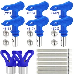14Pcs Airless Paint Nozzle Set Reversible Spraying Machine Tips Paint Sprayer Nozzle Airless Sprayer Spraying Machine Parts tool