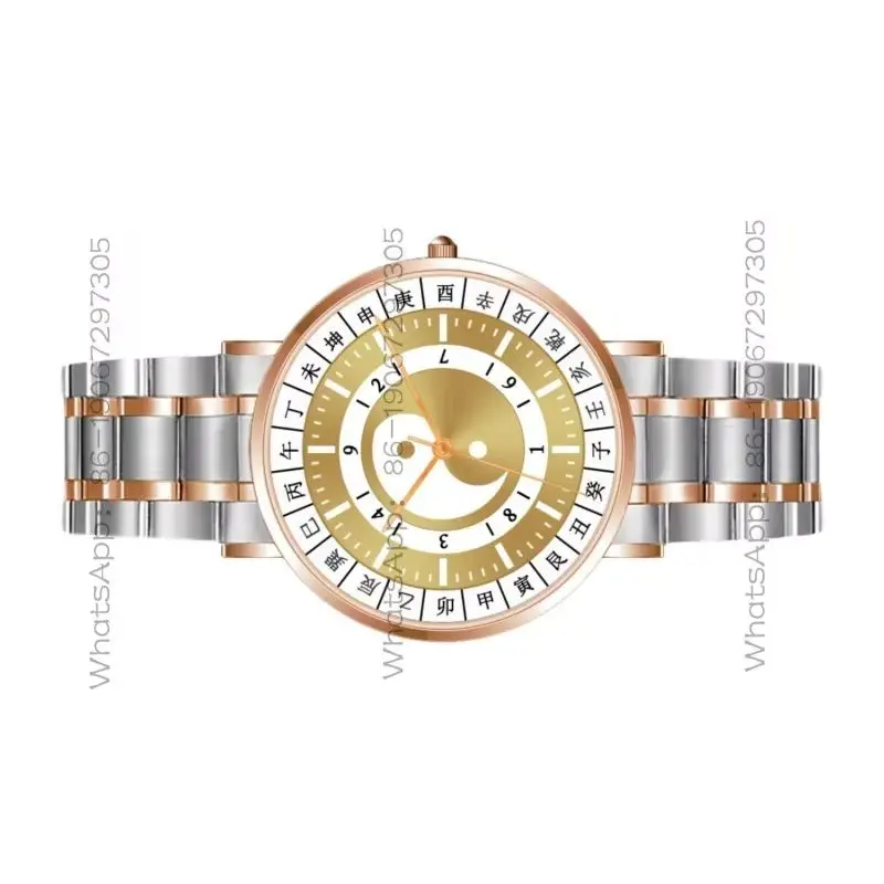Personalized Retro Quartz Watch with Large Dial for Men and Women