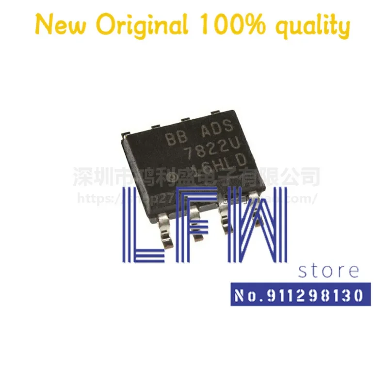 5pcs/lot ADS7822U ADS7822 7822U SOP8 Chipset 100% New&Original In Stock