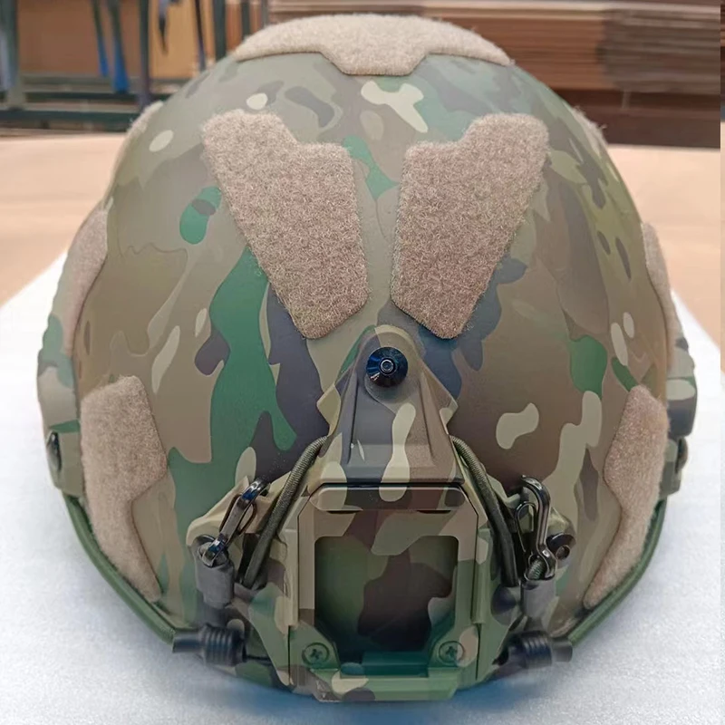 FAST SF Ballistic Helmet Aramid Grade NIJ IIIA Wendy Suspension  Lined MC CP Camo